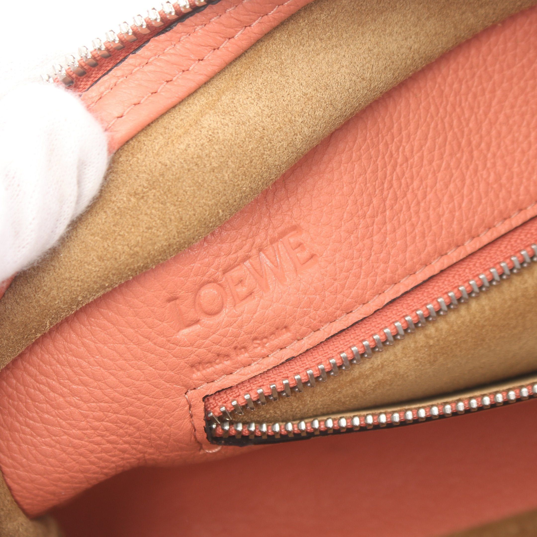 Loewe Loewe Amazona28 Handbag Leather Coral Orange Size ONE SIZE - 4 Thumbnail