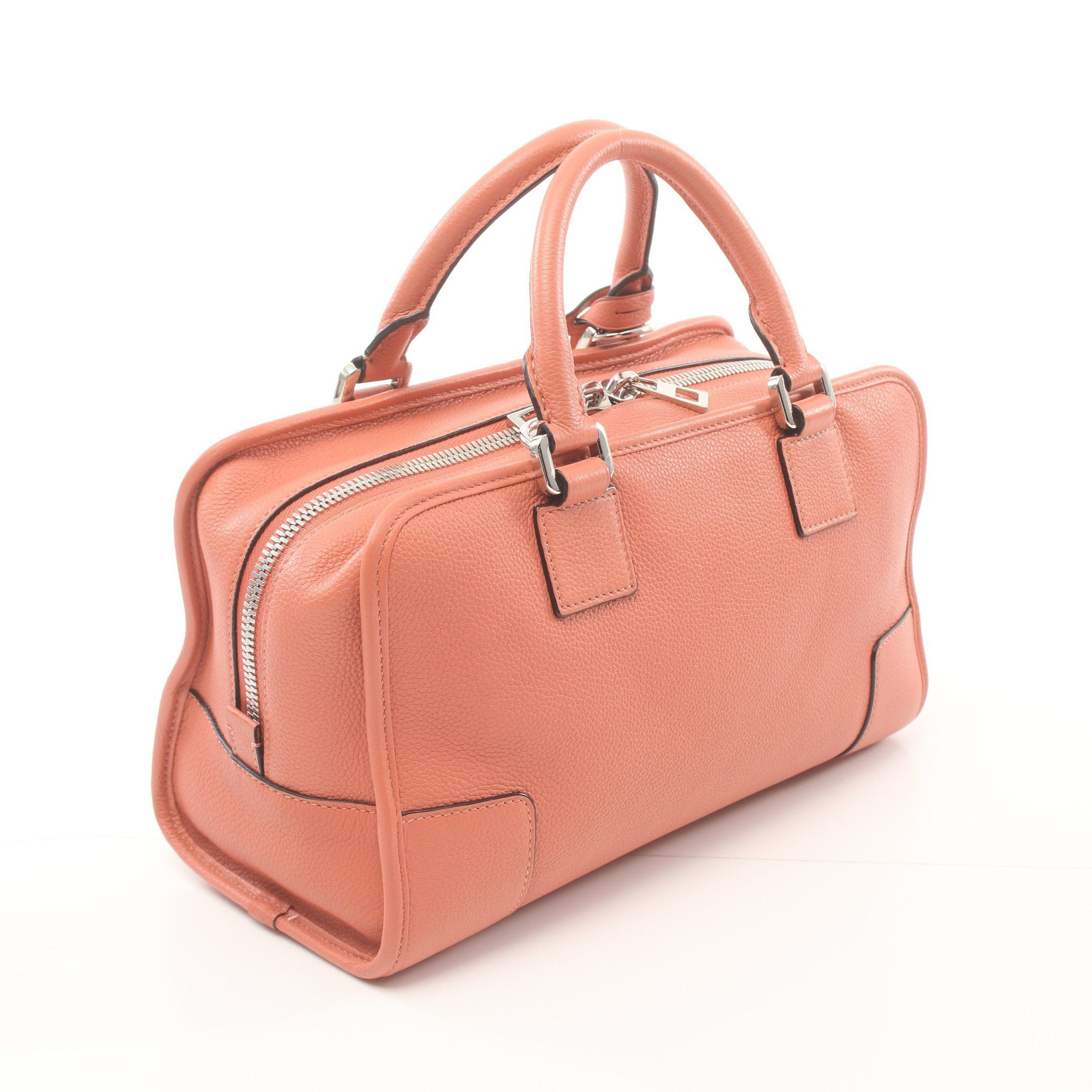 Loewe Loewe Amazona28 Handbag Leather Coral Orange Size ONE SIZE - 2 Thumbnail