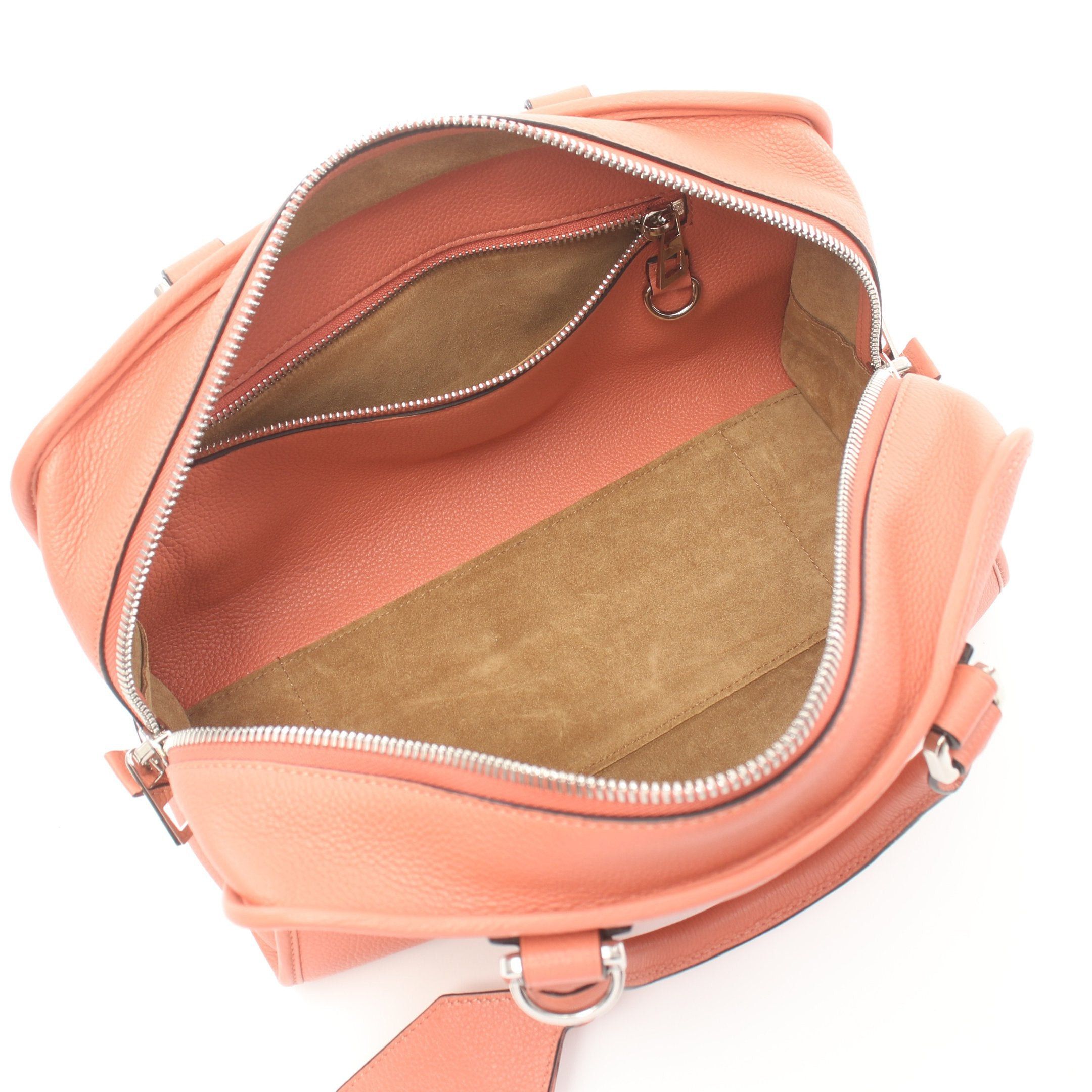 Loewe Loewe Amazona28 Handbag Leather Coral Orange Size ONE SIZE - 3 Thumbnail
