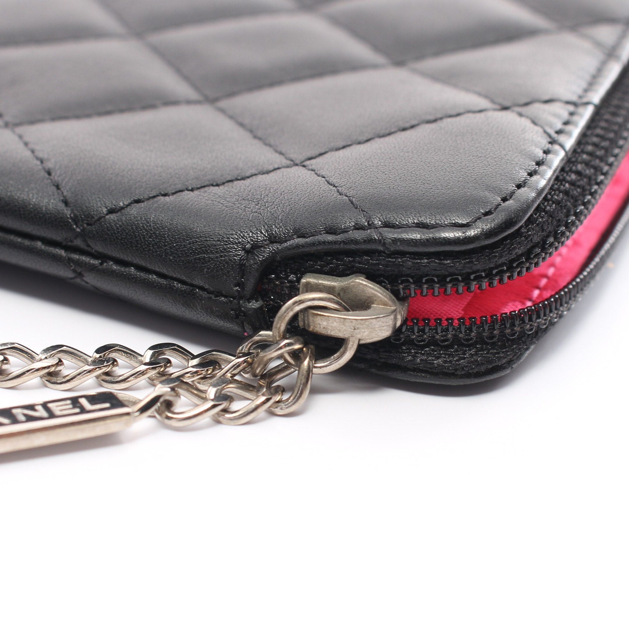 Chanel Chanel Cambon Line Pouch Leather Black Silver Hardware Size ONE SIZE - 5 Thumbnail