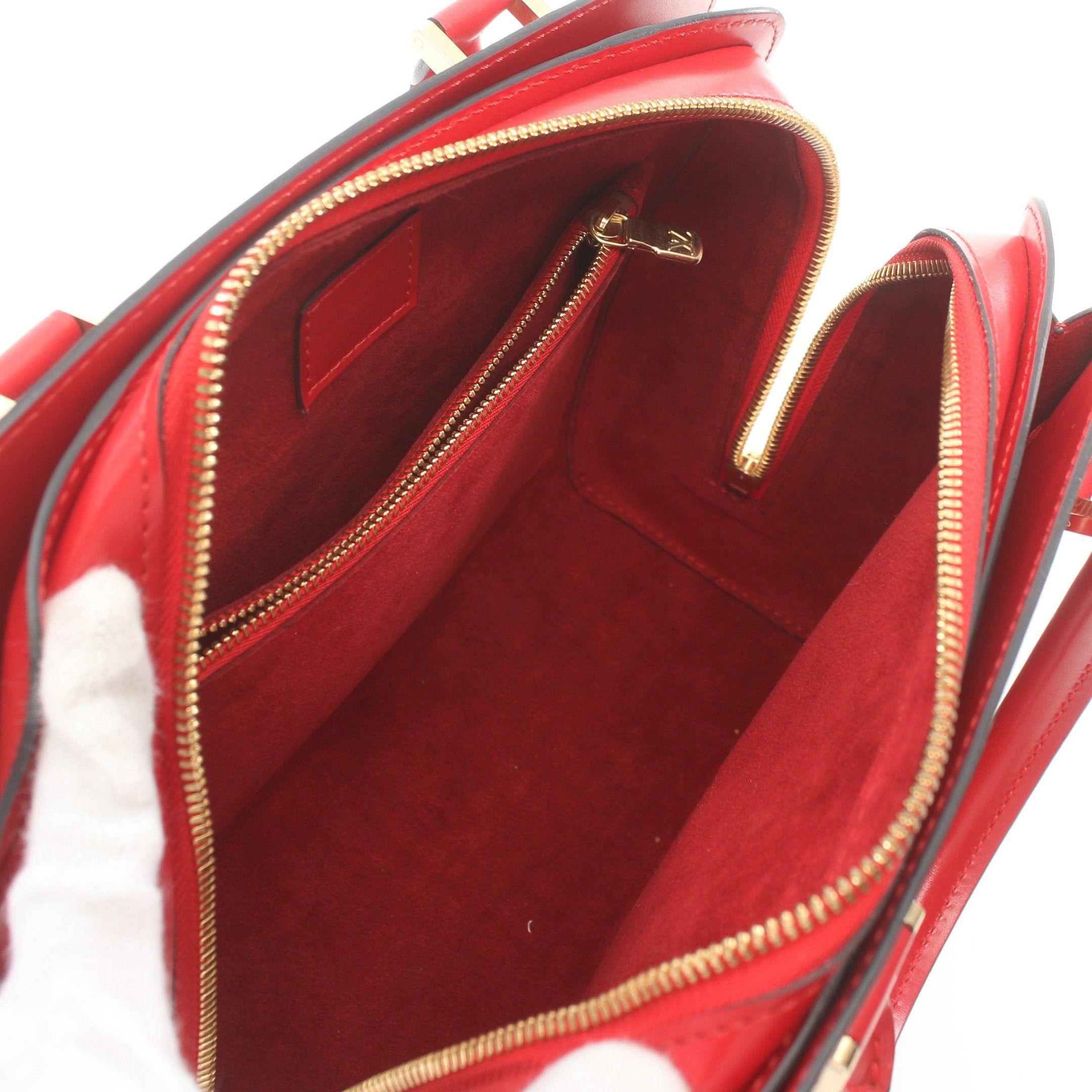 Louis Vuitton Louis Vuitton Pont Neuf Epi Castilian Red Handbag Leather Size ONE SIZE - 3 Thumbnail