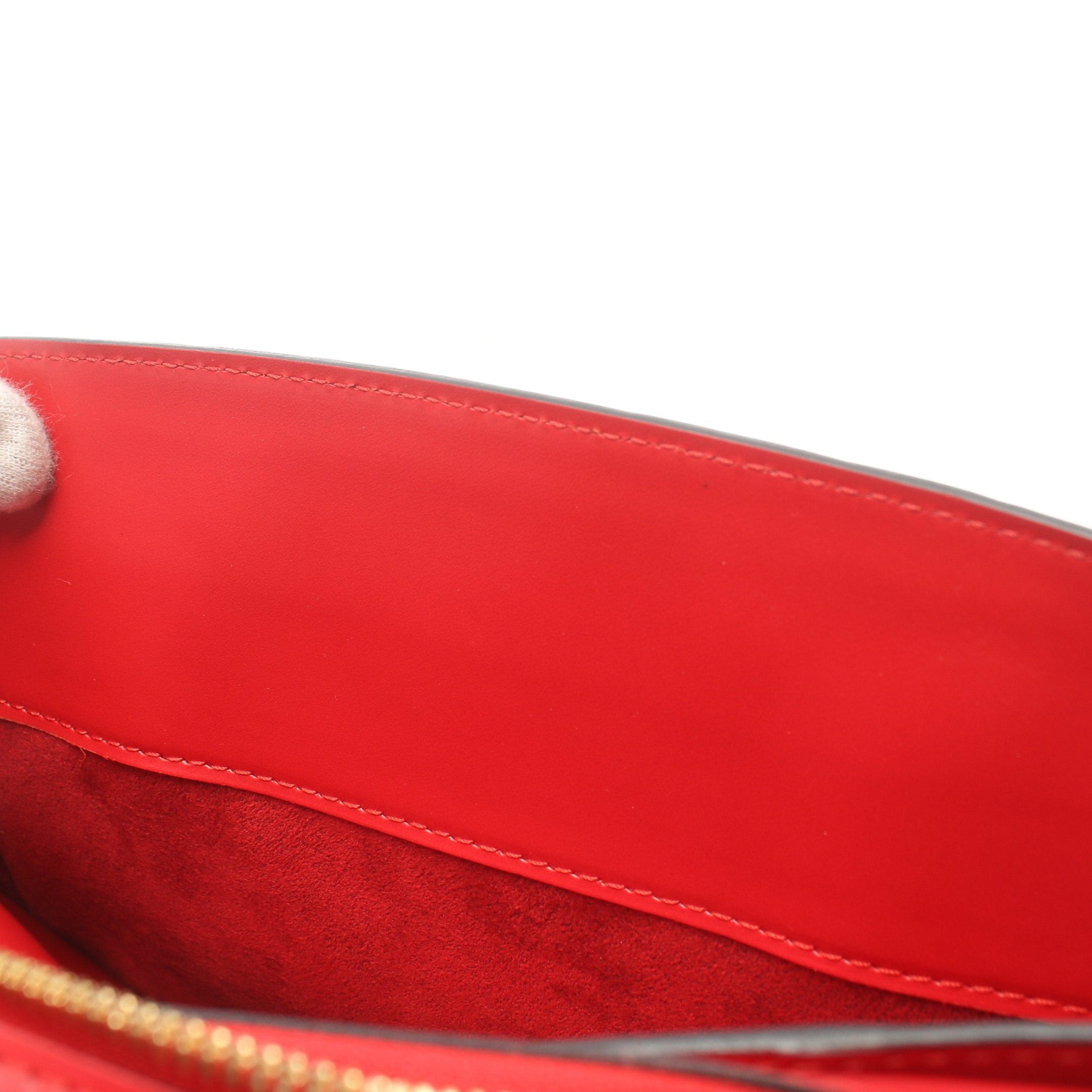 Louis Vuitton Louis Vuitton Pont Neuf Epi Castilian Red Handbag Leather Size ONE SIZE - 8 Thumbnail