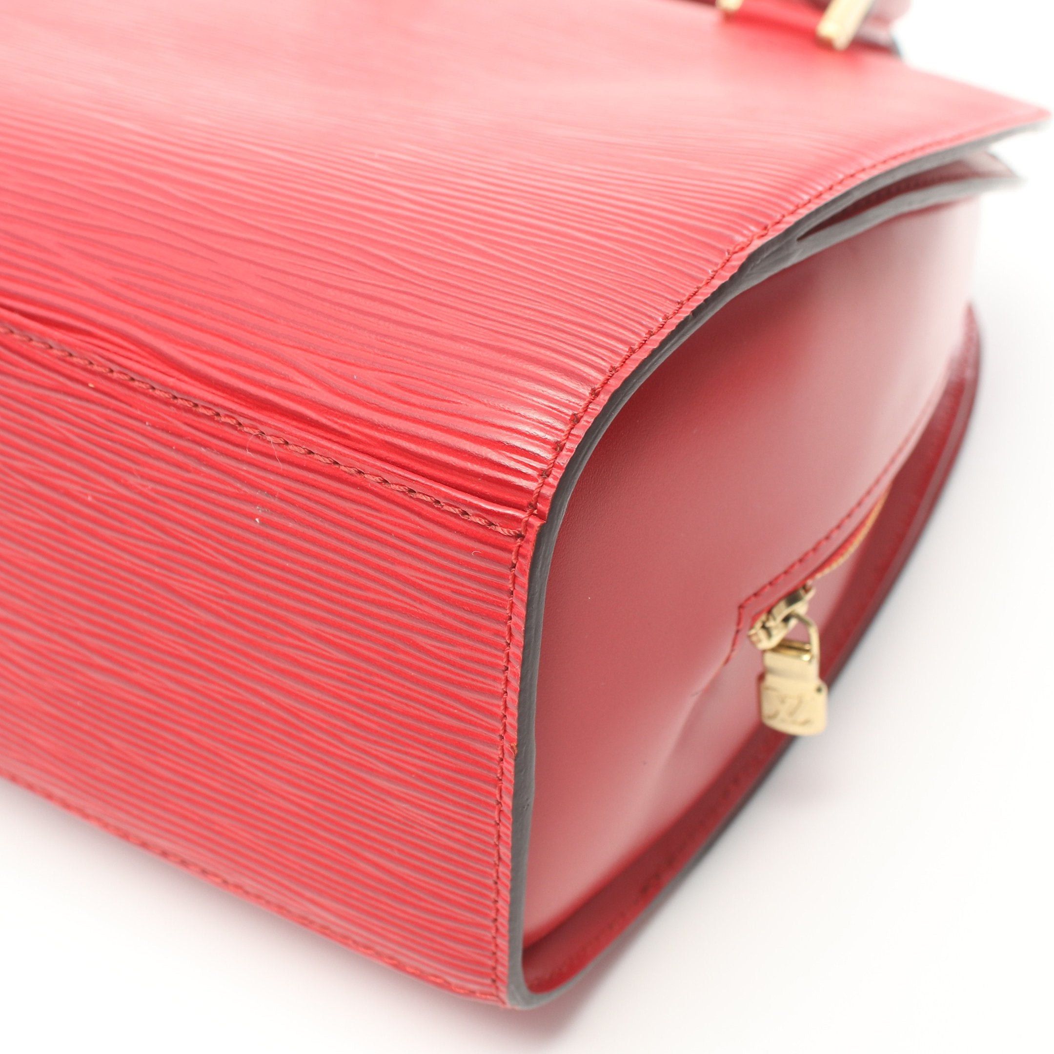 Louis Vuitton Louis Vuitton Pont Neuf Epi Castilian Red Handbag Leather Size ONE SIZE - 6 Thumbnail