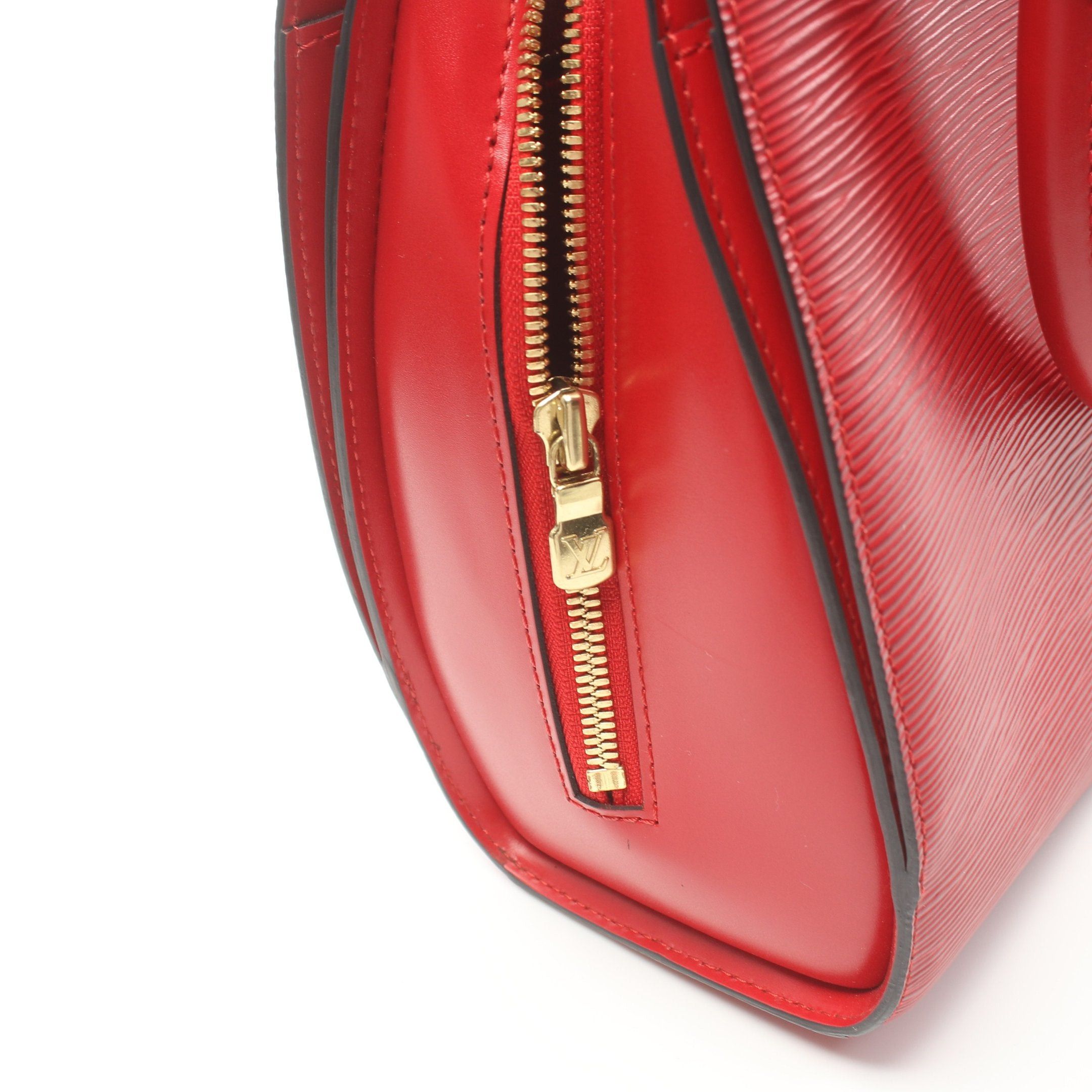 Louis Vuitton Louis Vuitton Pont Neuf Epi Castilian Red Handbag Leather Size ONE SIZE - 7 Thumbnail