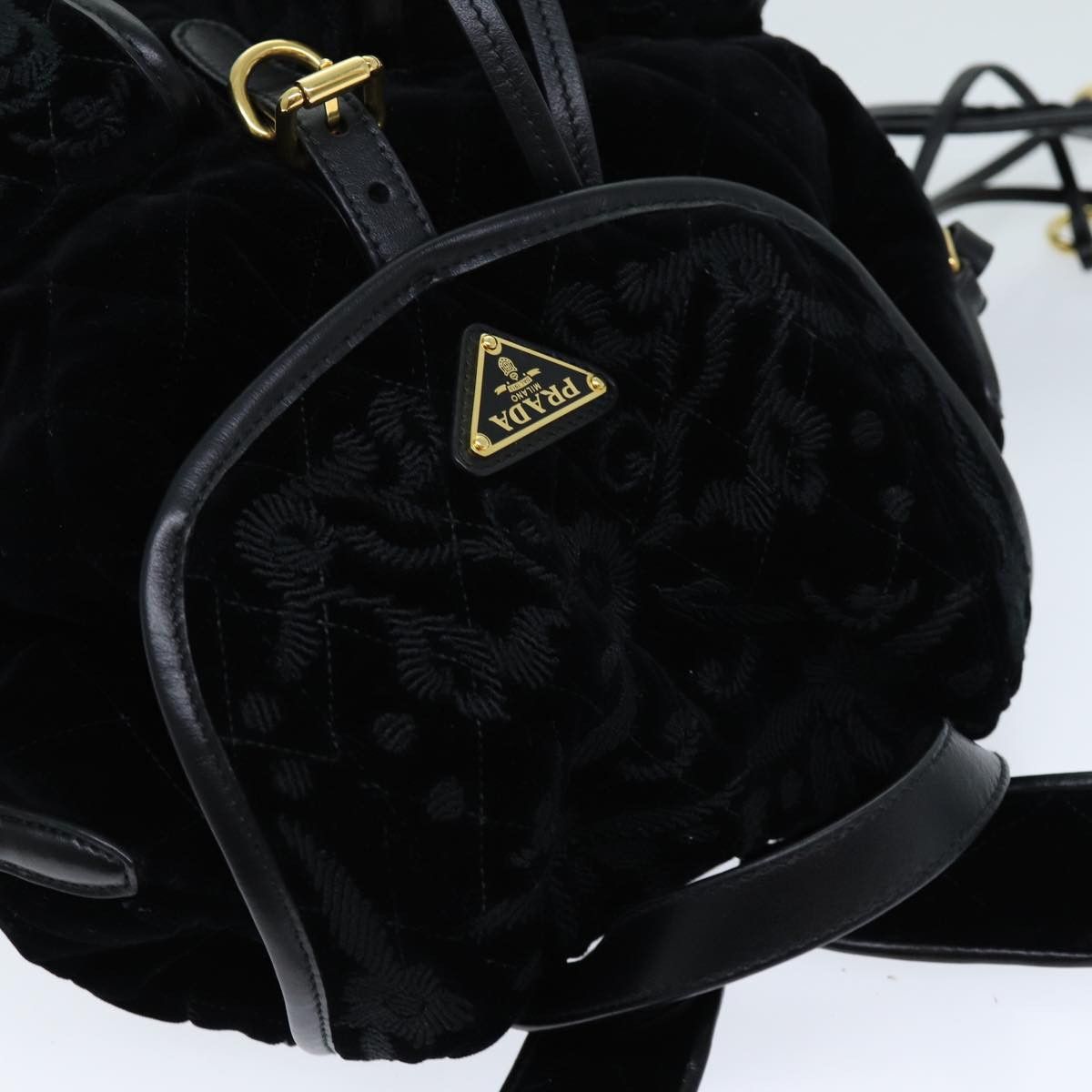 Prada Tessuto Black Synthetic Backpack Bag (Pre-Owned) Size ONE SIZE - 4 Thumbnail
