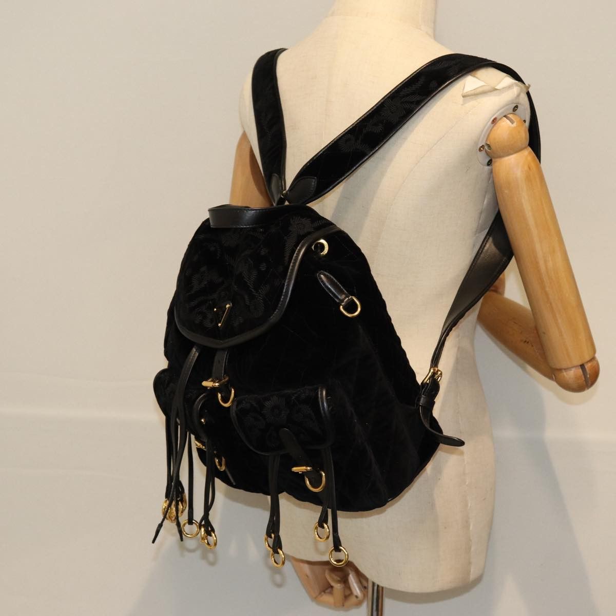 Prada Tessuto Black Synthetic Backpack Bag (Pre-Owned) Size ONE SIZE - 6 Thumbnail