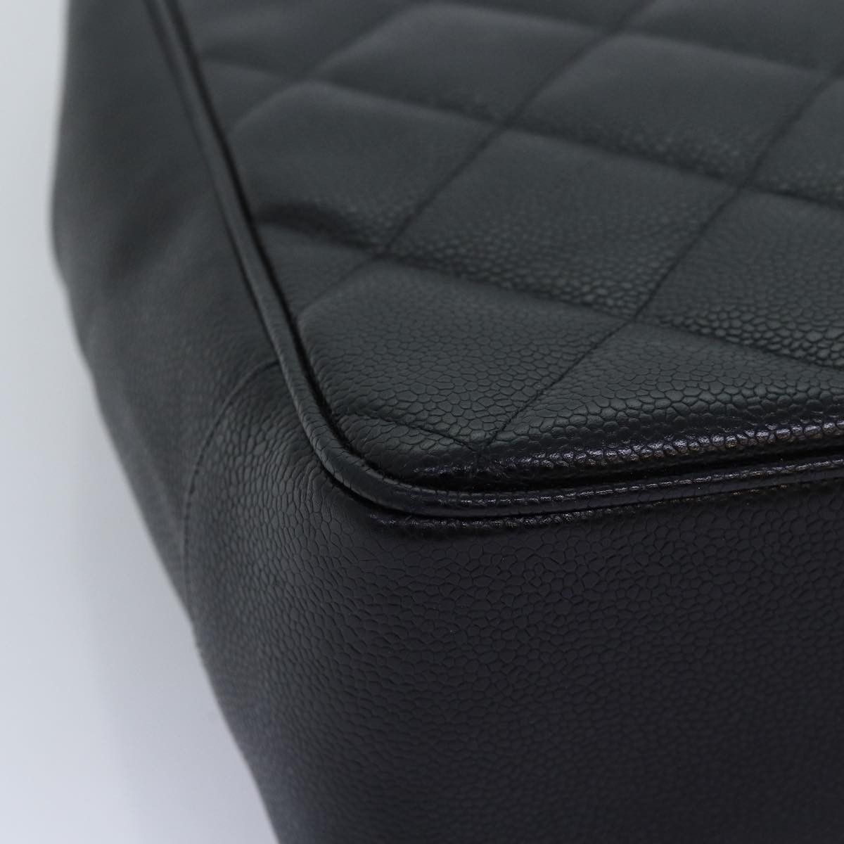 Chanel Coco Mark Black Leather Shoulder Bag (Pre-Owned) Size ONE SIZE - 13 Thumbnail