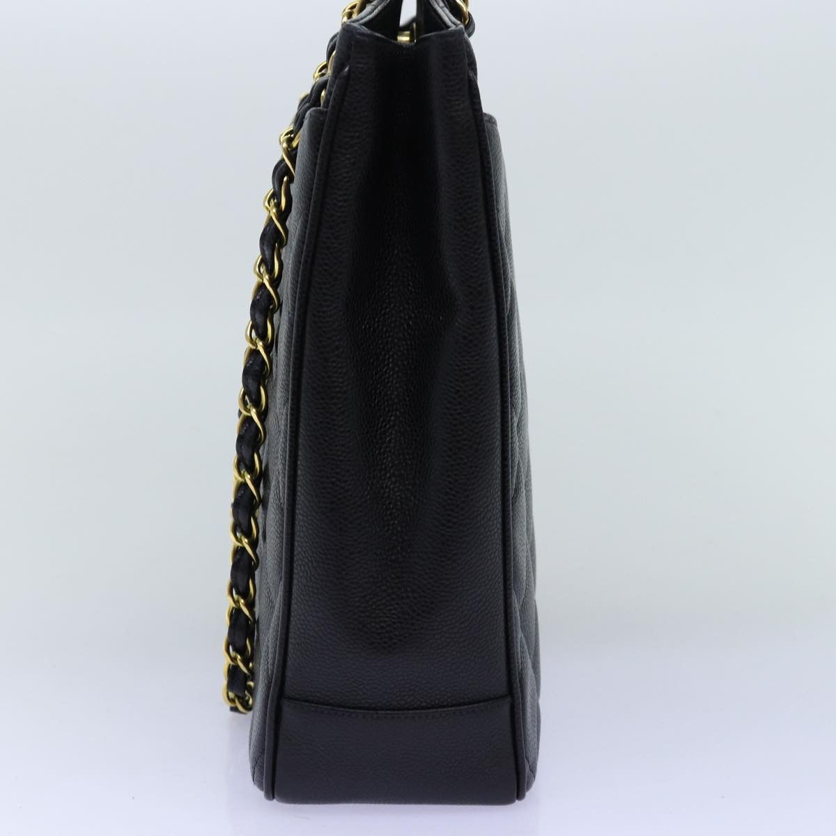 Chanel Coco Mark Black Leather Shoulder Bag (Pre-Owned) Size ONE SIZE - 9 Thumbnail