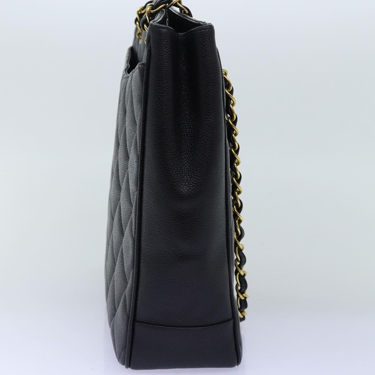 Chanel Coco Mark Black Leather Shoulder Bag (Pre-Owned) Size ONE SIZE - 8 Thumbnail