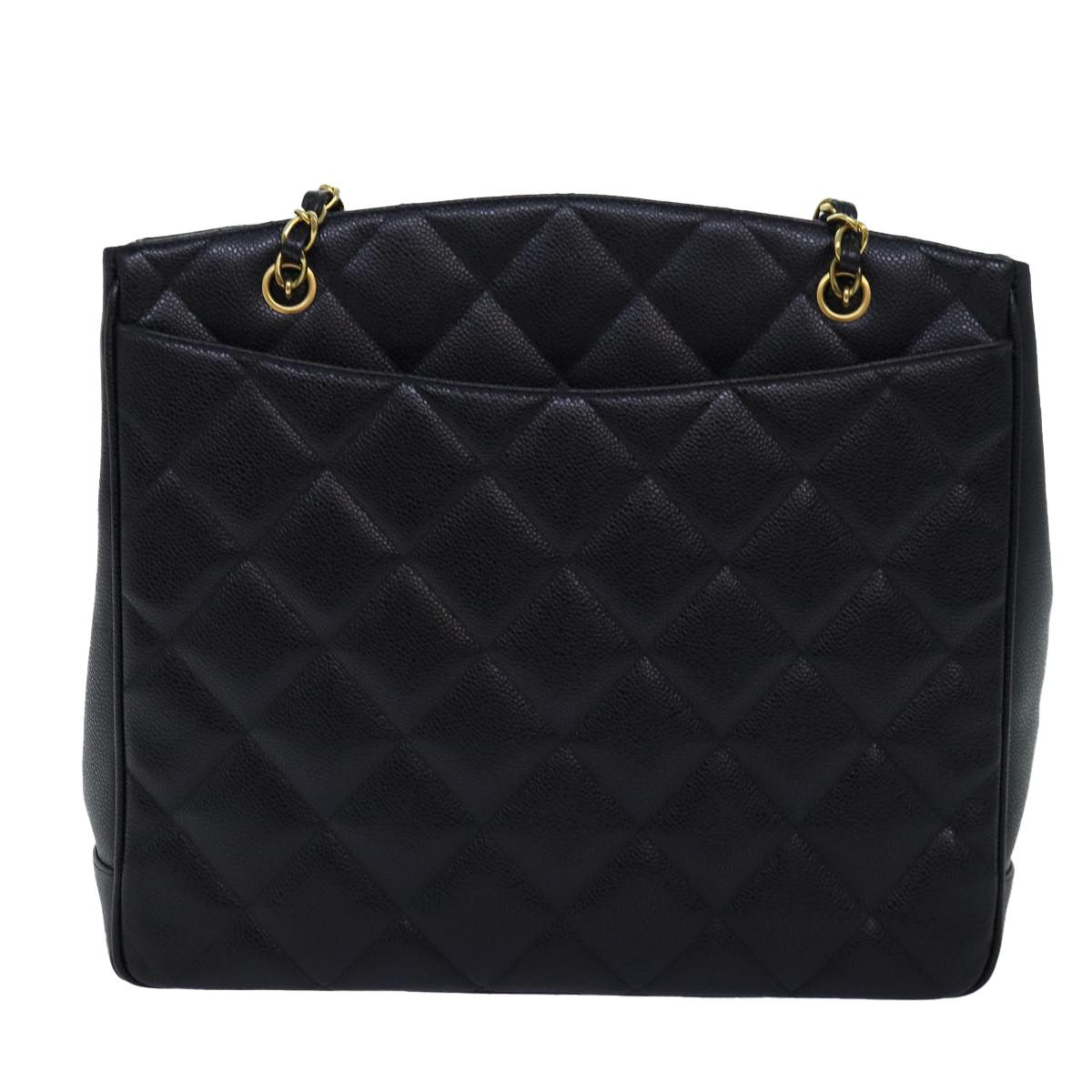 Chanel Coco Mark Black Leather Shoulder Bag (Pre-Owned) Size ONE SIZE - 2 Thumbnail