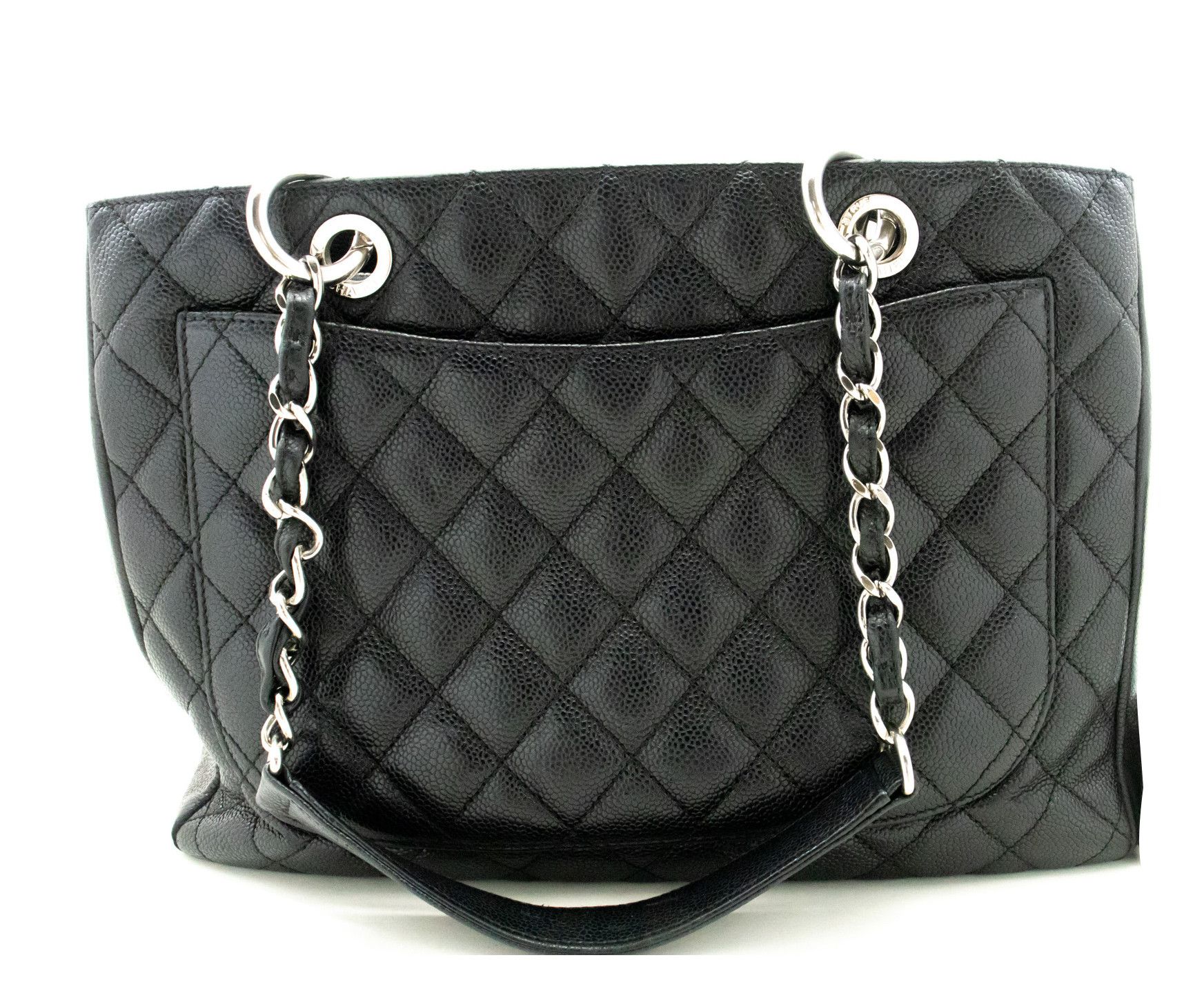 Chanel Shopping Black Leather Shoulder Bag (Pre-Owned) Size ONE SIZE - 2 Thumbnail