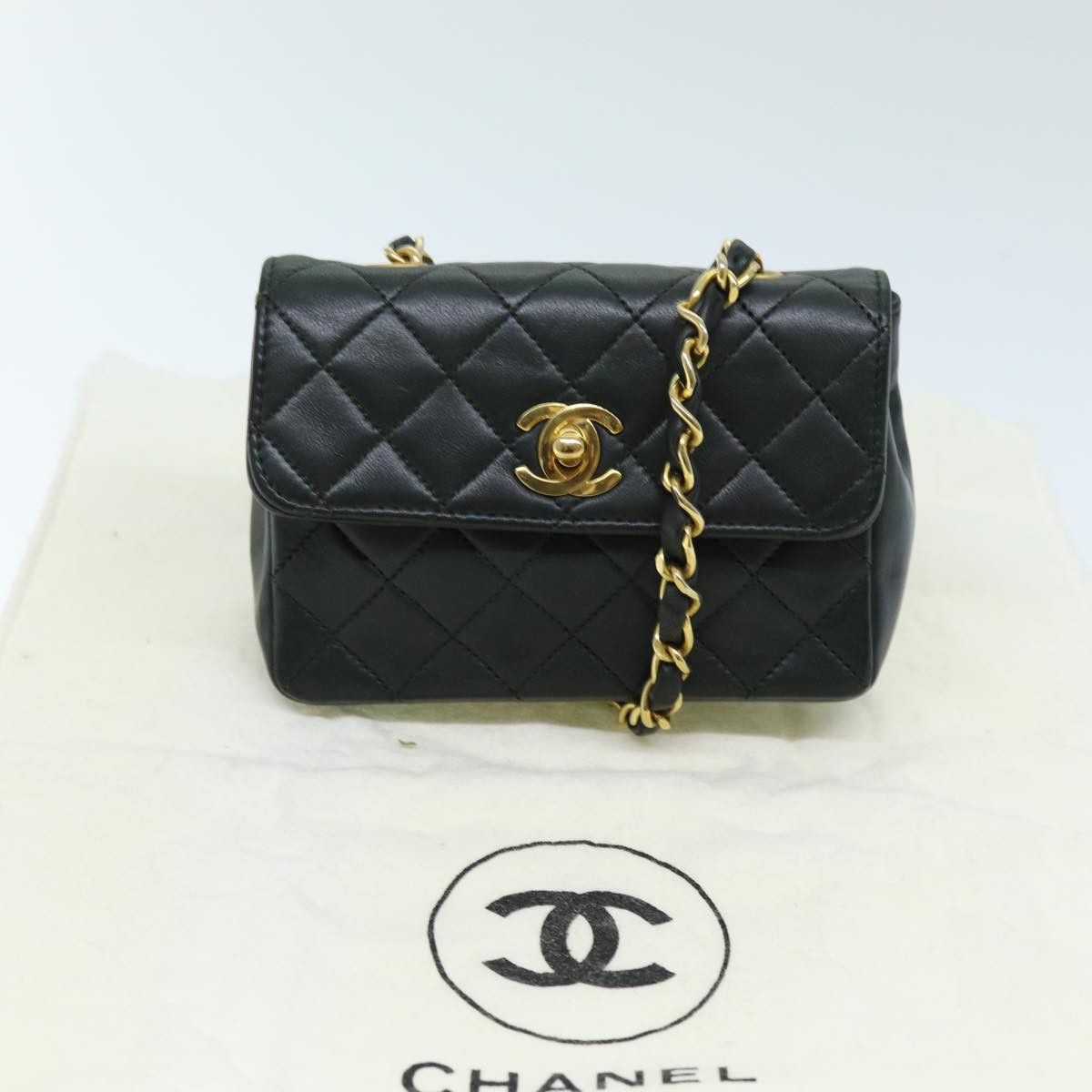 Chanel Timeless Black Leather Shoulder Bag (Pre-Owned) Size ONE SIZE - 8 Thumbnail