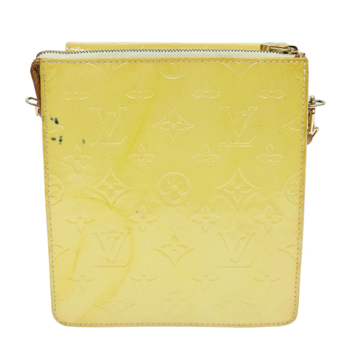 Louis Vuitton Mott Yellow Patent Leather Clutch Bag (Pre-Owned) Size ONE SIZE - 2 Thumbnail