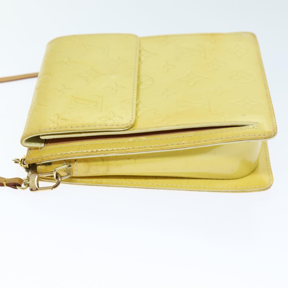 Louis Vuitton Mott Yellow Patent Leather Clutch Bag (Pre-Owned) Size ONE SIZE - 12 Thumbnail