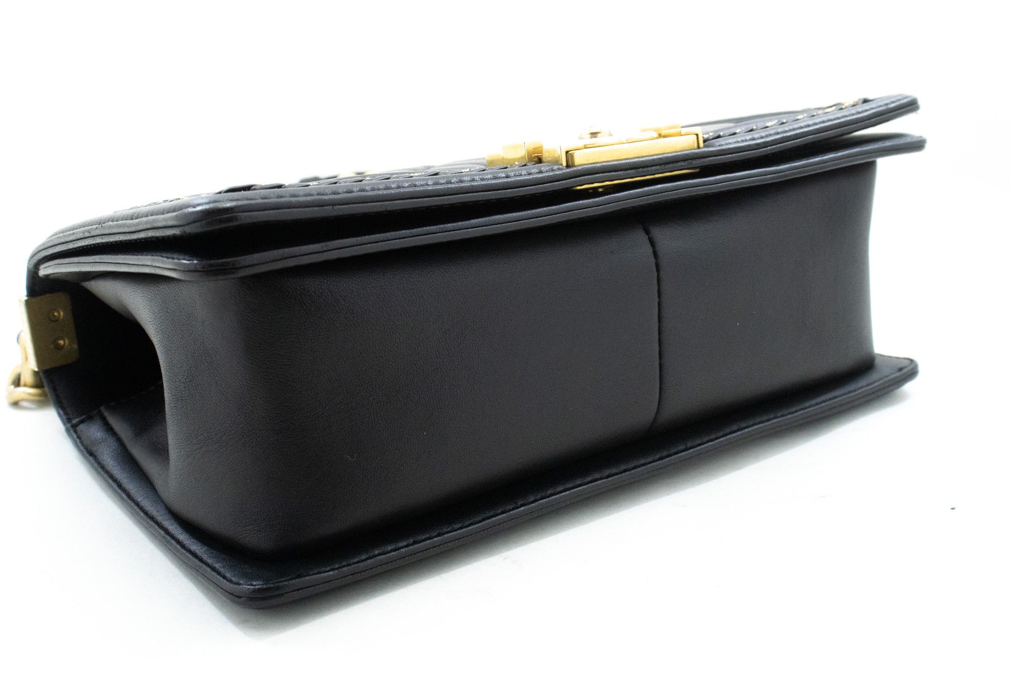 Chanel Boy Black Leather Shoulder Bag (Pre-Owned) Size ONE SIZE - 3 Thumbnail