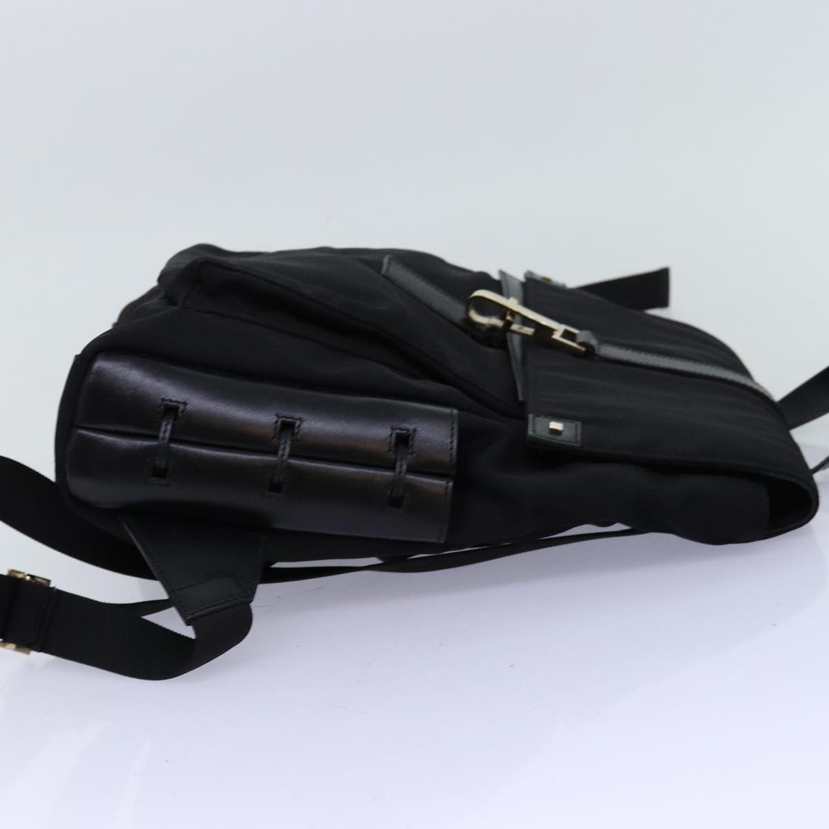 Gucci Jackie Black Synthetic Backpack Bag (Pre-Owned) Size ONE SIZE - 11 Thumbnail