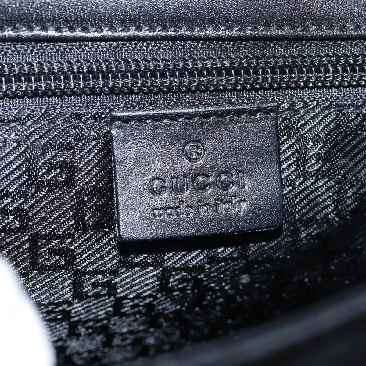 Gucci Jackie Black Synthetic Backpack Bag (Pre-Owned) Size ONE SIZE - 8 Thumbnail