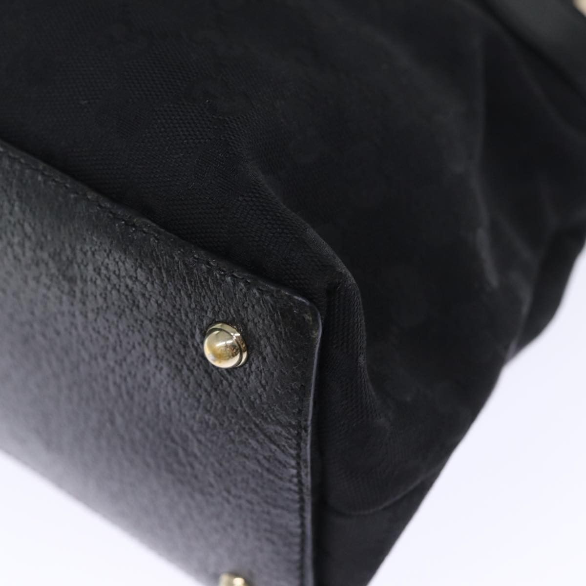 Gucci Bamboo Black Canvas Handbag (Pre-Owned) Size ONE SIZE - 9 Thumbnail