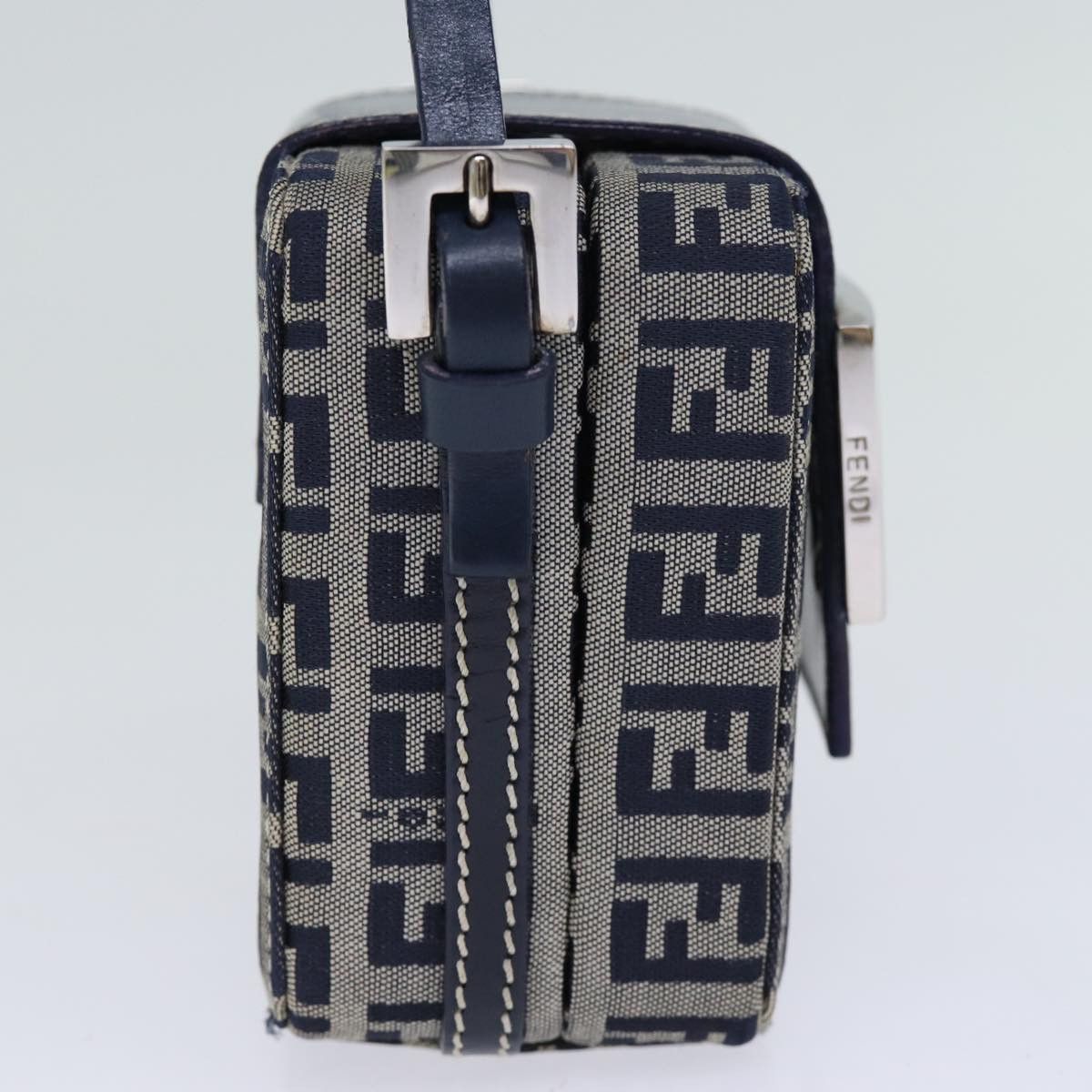 Fendi Zucchino Navy Canvas Clutch Bag (Pre-Owned) Size ONE SIZE - 9 Thumbnail