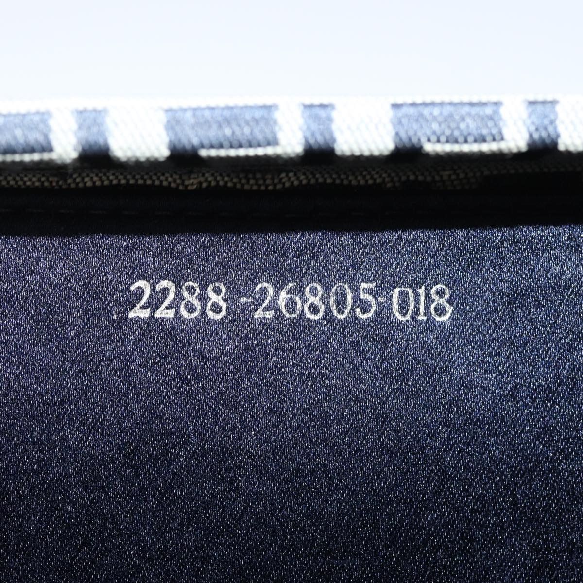 Fendi Zucchino Navy Canvas Clutch Bag (Pre-Owned) Size ONE SIZE - 6 Thumbnail