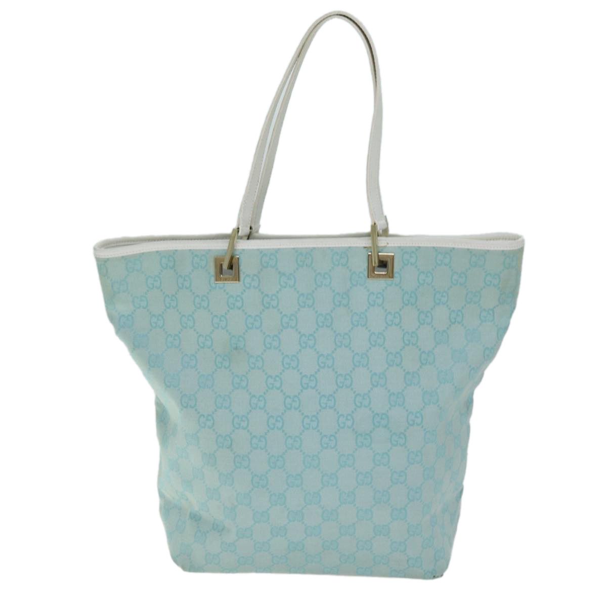 Gucci Gg Canvas Blue Canvas Tote Bag (Pre-Owned) Size ONE SIZE - 2 Thumbnail