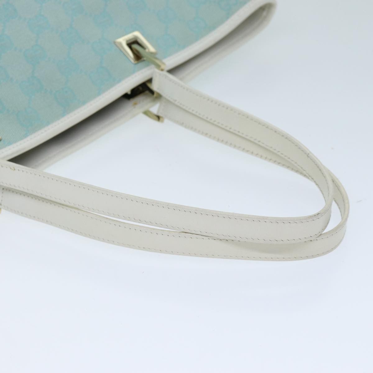 Gucci Gg Canvas Blue Canvas Tote Bag (Pre-Owned) Size ONE SIZE - 11 Thumbnail