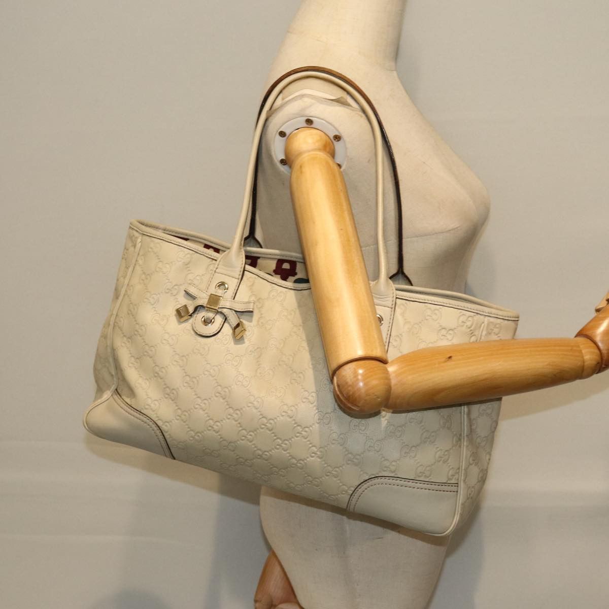 Gucci Princy Beige Leather Tote Bag (Pre-Owned) Size ONE SIZE - 8 Thumbnail