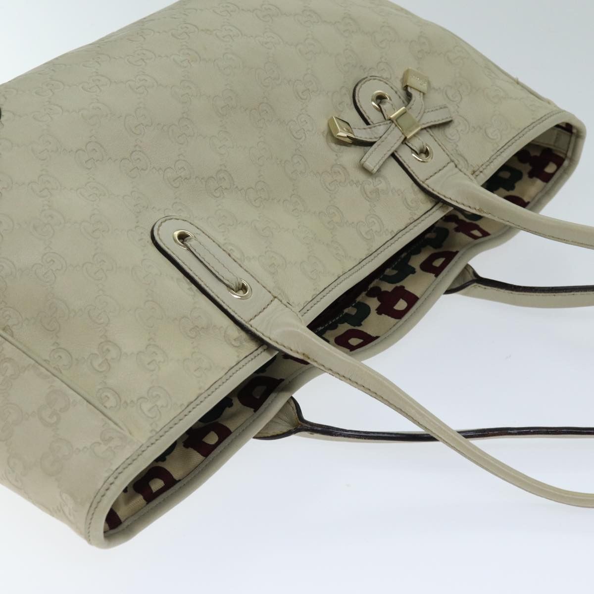 Gucci Princy Beige Leather Tote Bag (Pre-Owned) Size ONE SIZE - 4 Thumbnail