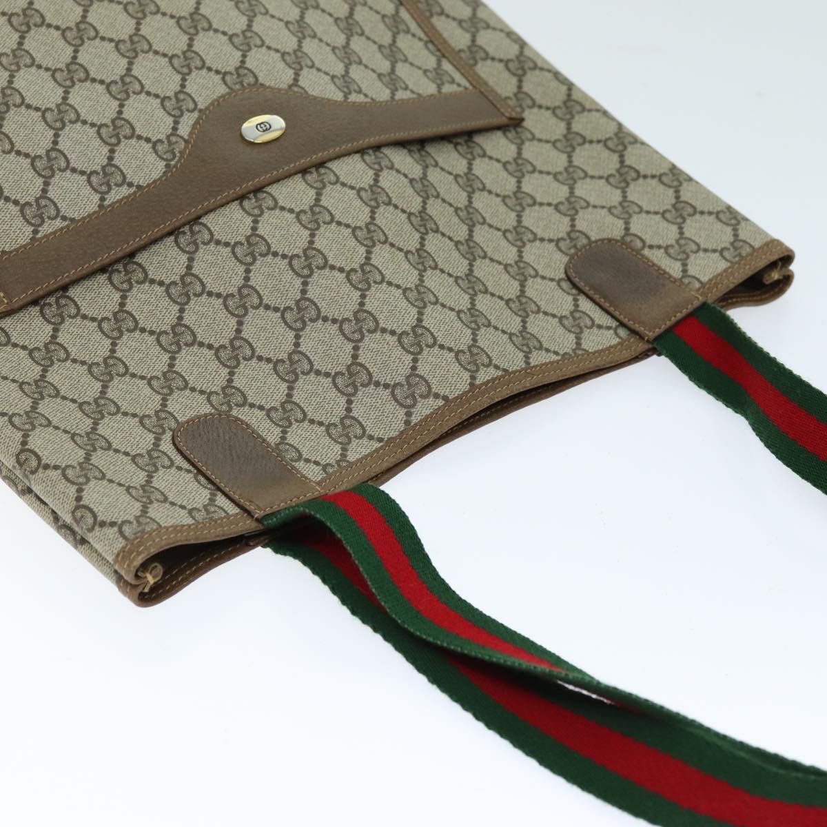 Gucci Sherry Beige Canvas Tote Bag (Pre-Owned) Size ONE SIZE - 4 Thumbnail