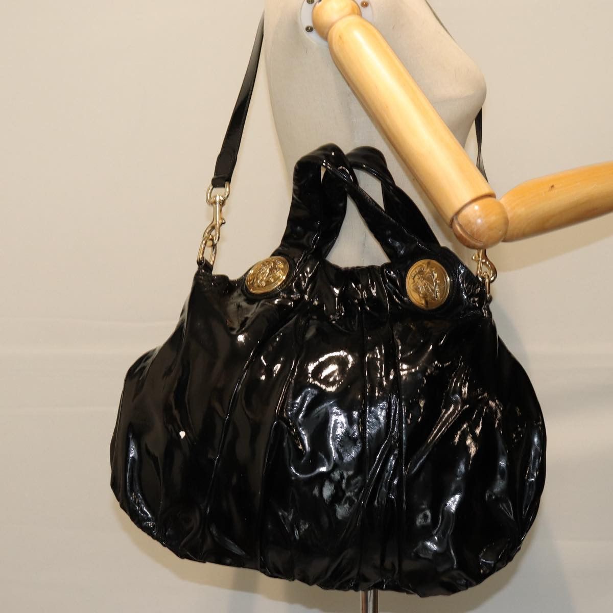 Gucci Hysteria Black Patent Leather Handbag (Pre-Owned) Size ONE SIZE - 8 Thumbnail