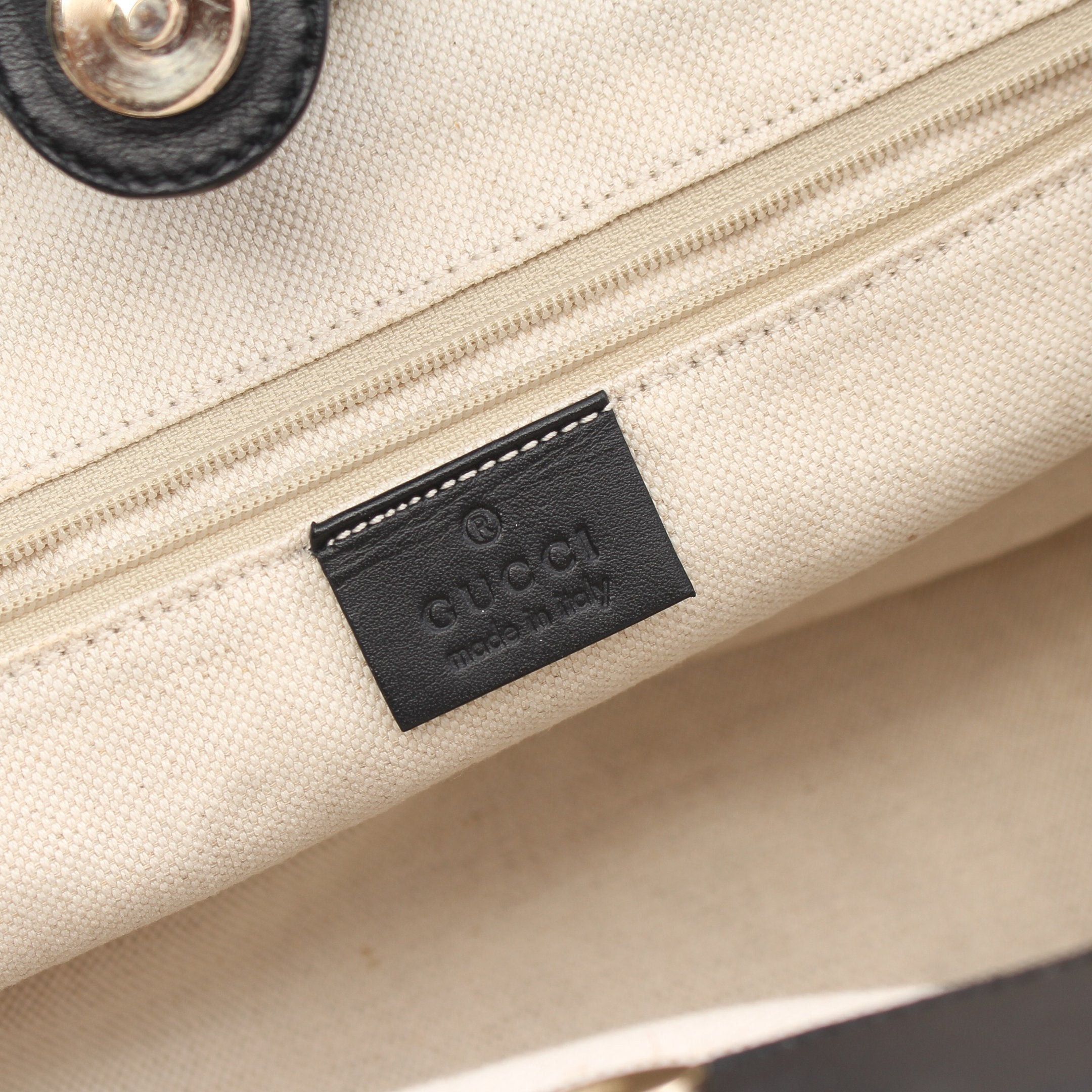 Gucci Gucci Sukey Gg Canvas Handbag Leather Black Size ONE SIZE - 4 Thumbnail