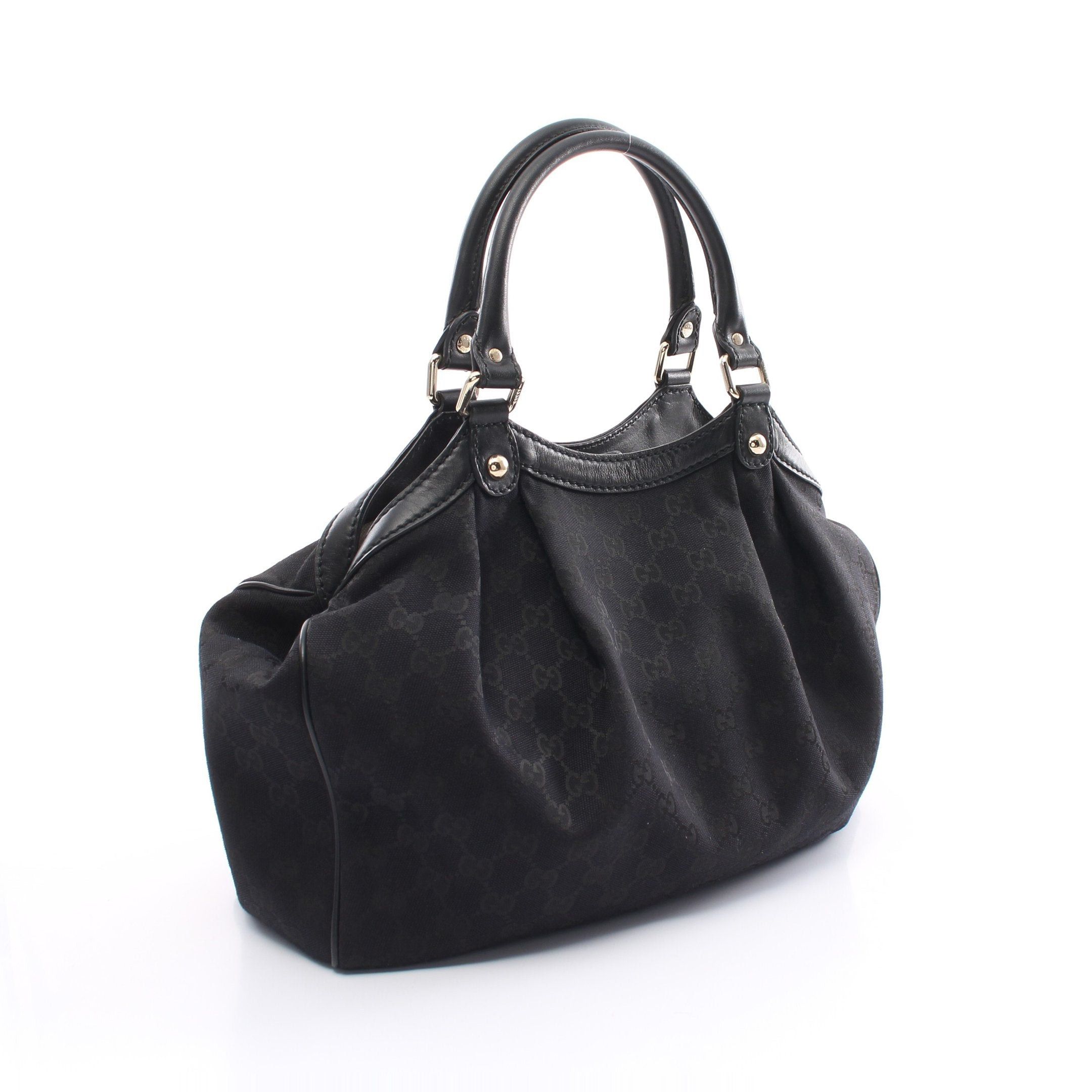 Gucci Gucci Sukey Gg Canvas Handbag Leather Black Size ONE SIZE - 2 Thumbnail
