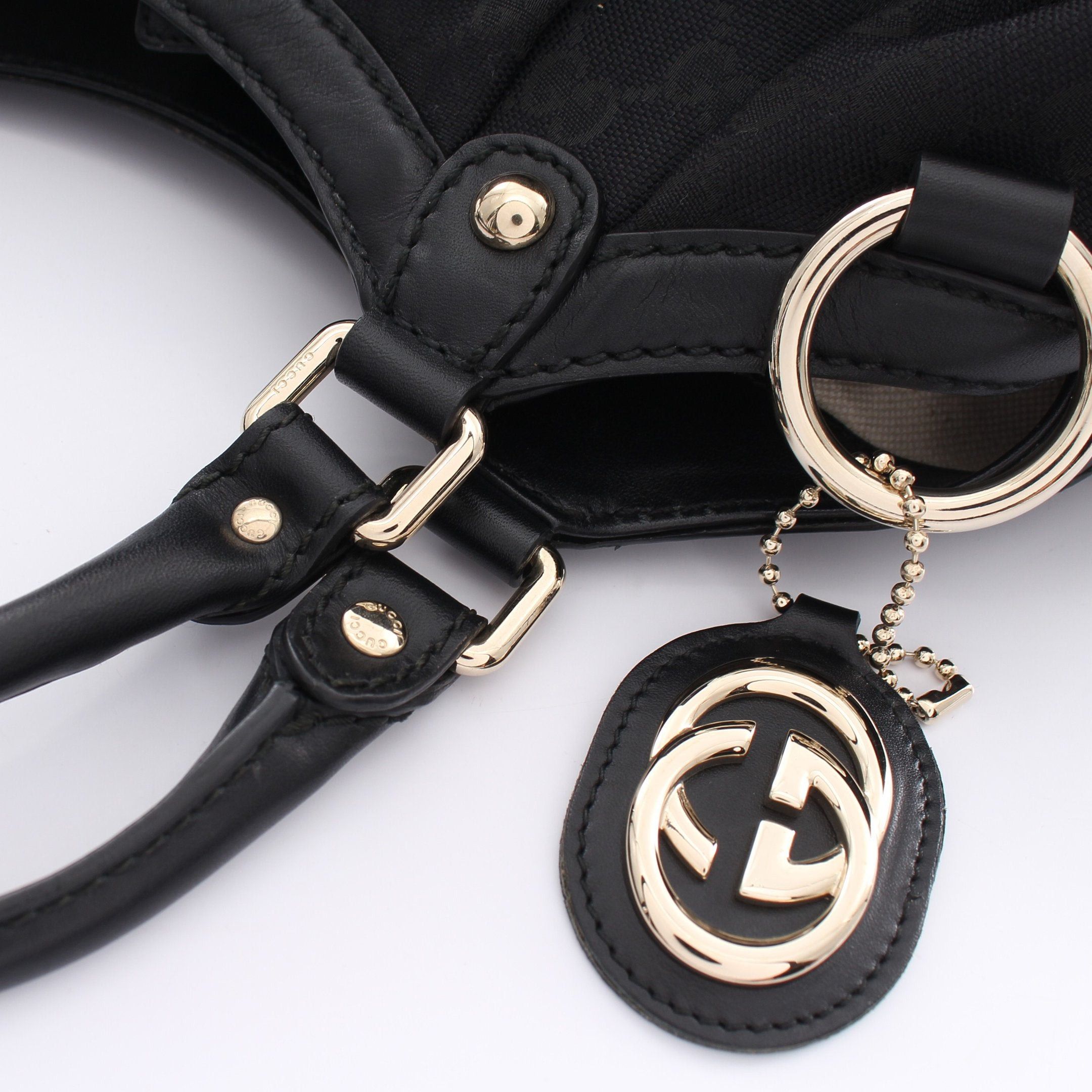 Gucci Gucci Sukey Gg Canvas Handbag Leather Black Size ONE SIZE - 5 Thumbnail