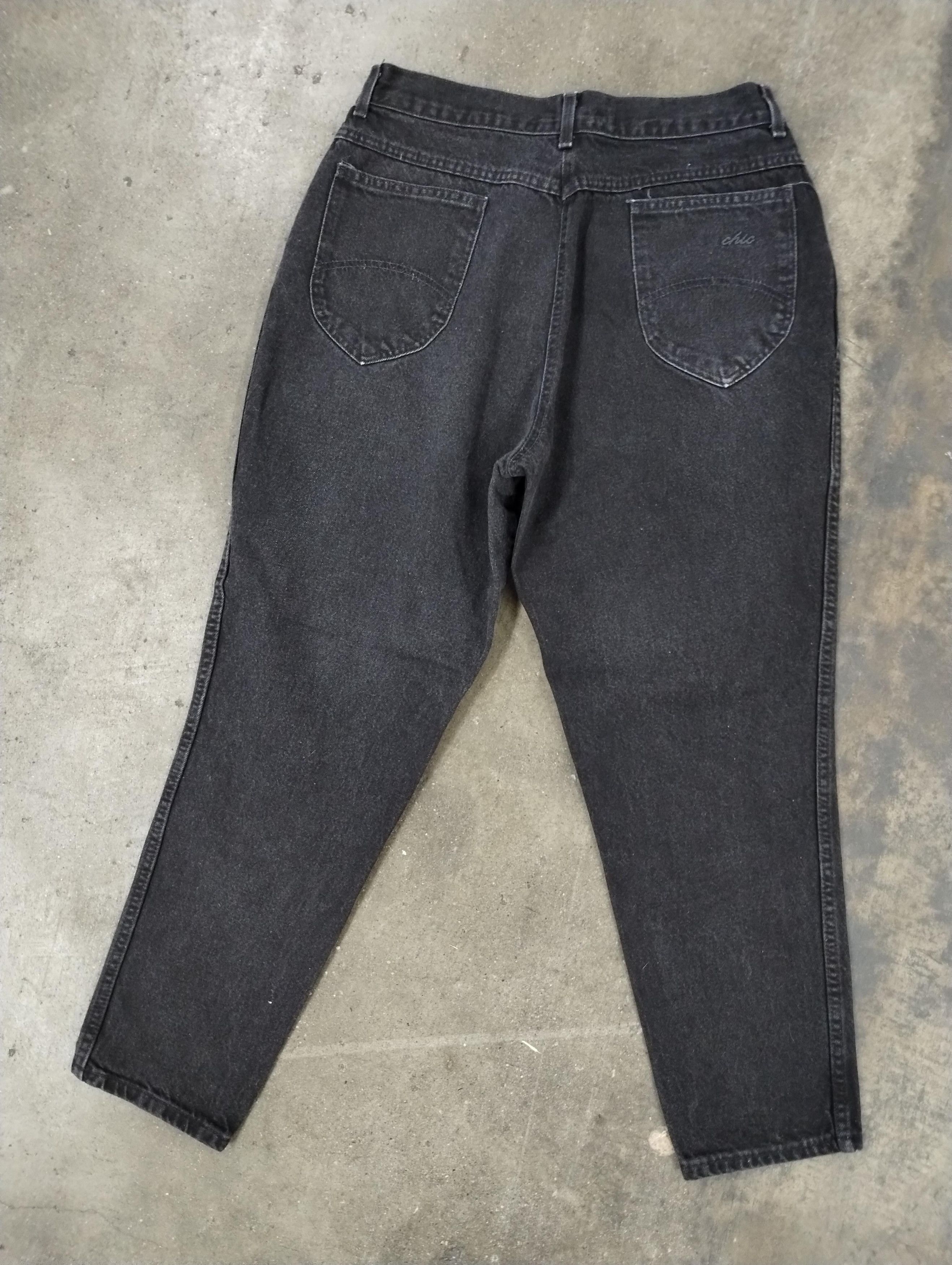 Jean × Vintage Vintage Chic Petite Black Denim Size US 31 - 5 Thumbnail