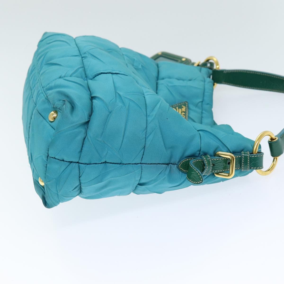 Prada Tessuto Turquoise Synthetic Tote Bag (Pre-Owned) Size ONE SIZE - 13 Thumbnail