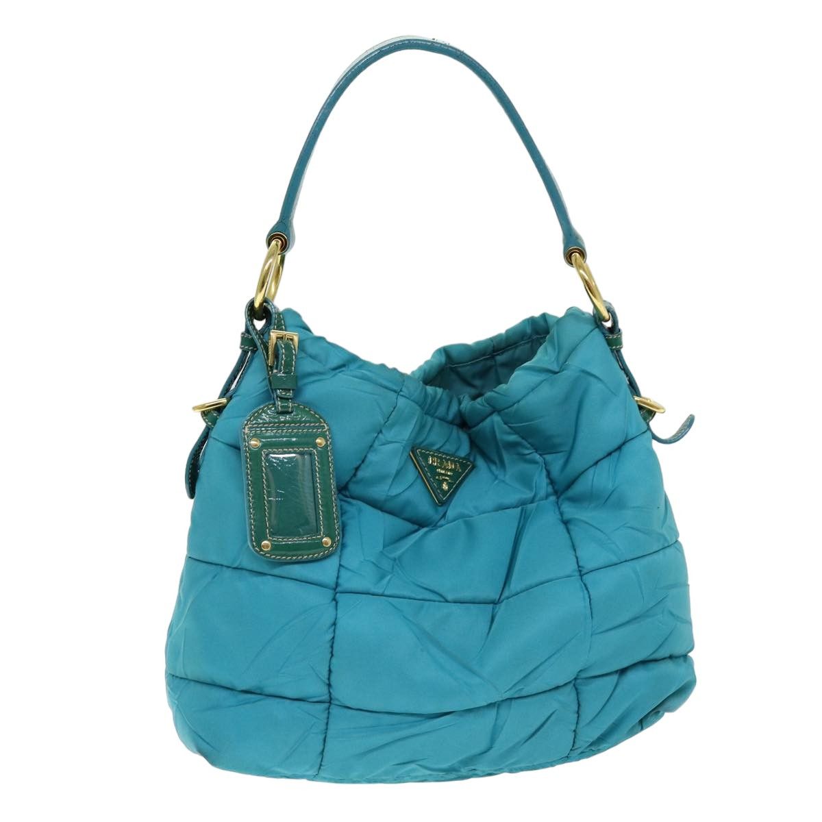 Prada Tessuto Turquoise Synthetic Tote Bag (Pre-Owned) Size ONE SIZE - 12 Thumbnail