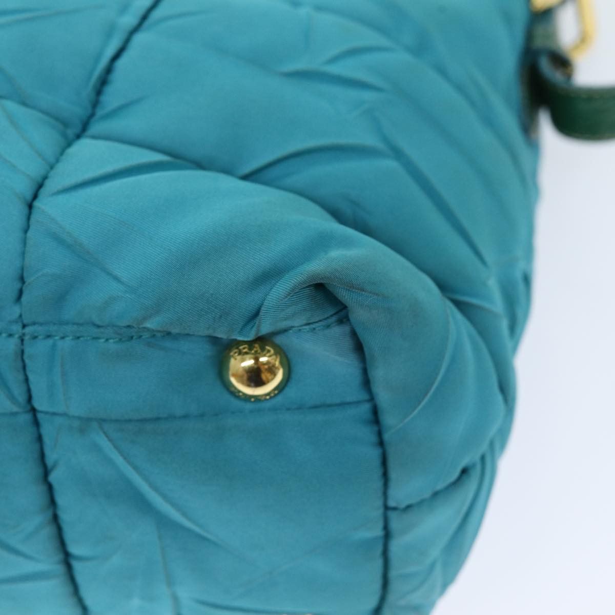 Prada Tessuto Turquoise Synthetic Tote Bag (Pre-Owned) Size ONE SIZE - 10 Thumbnail