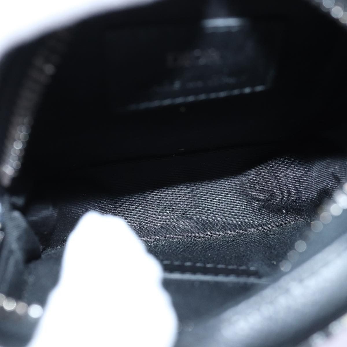 Dior Oblique Navy Canvas Clutch Bag (Pre-Owned) Size ONE SIZE - 5 Thumbnail