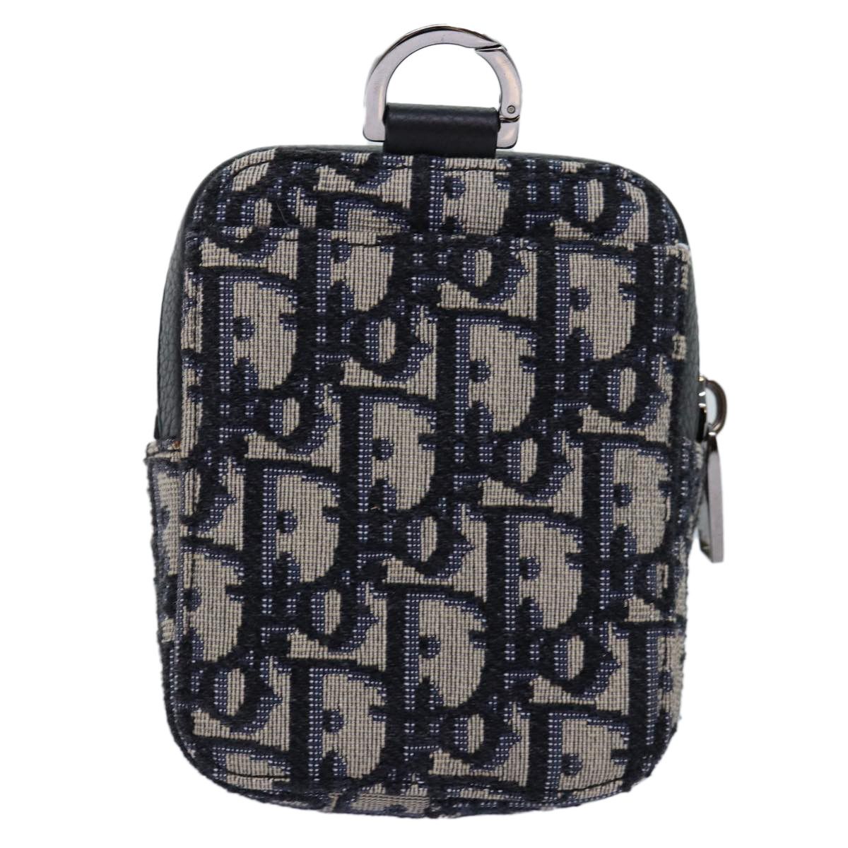 Dior Oblique Navy Canvas Clutch Bag (Pre-Owned) Size ONE SIZE - 2 Thumbnail