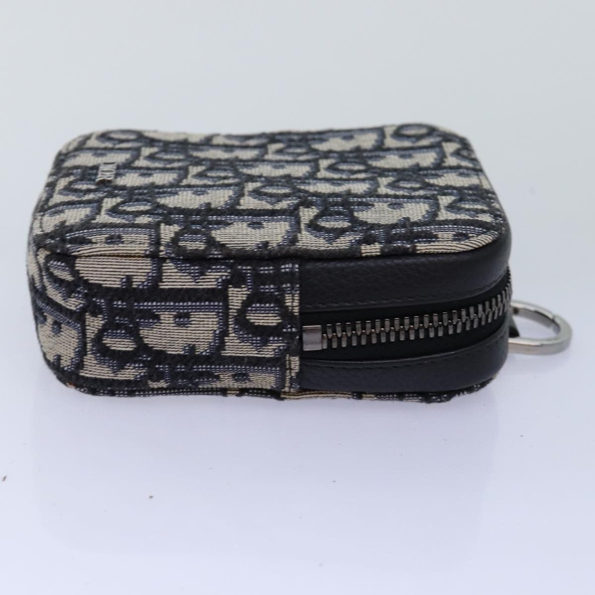 Dior Oblique Navy Canvas Clutch Bag (Pre-Owned) Size ONE SIZE - 4 Thumbnail