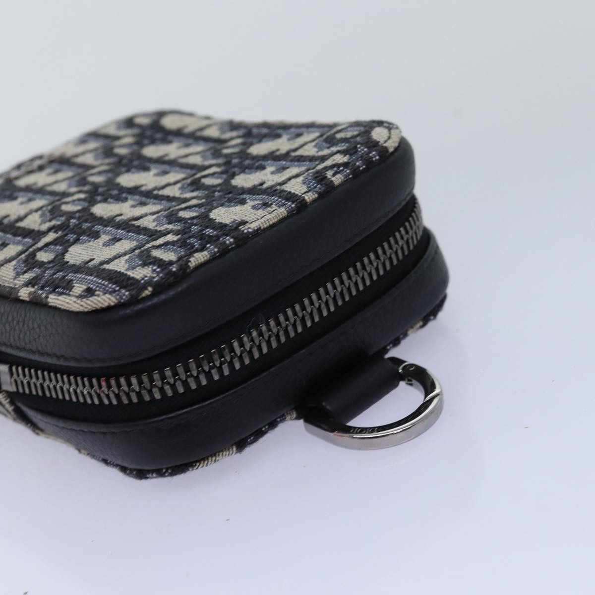Dior Oblique Navy Canvas Clutch Bag (Pre-Owned) Size ONE SIZE - 12 Thumbnail