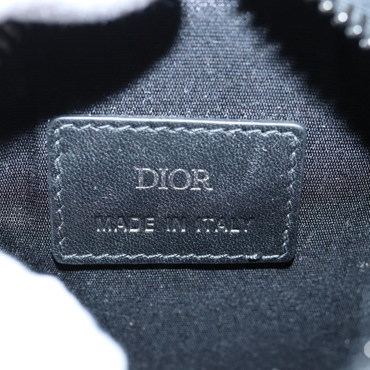 Dior Oblique Navy Canvas Clutch Bag (Pre-Owned) Size ONE SIZE - 9 Thumbnail