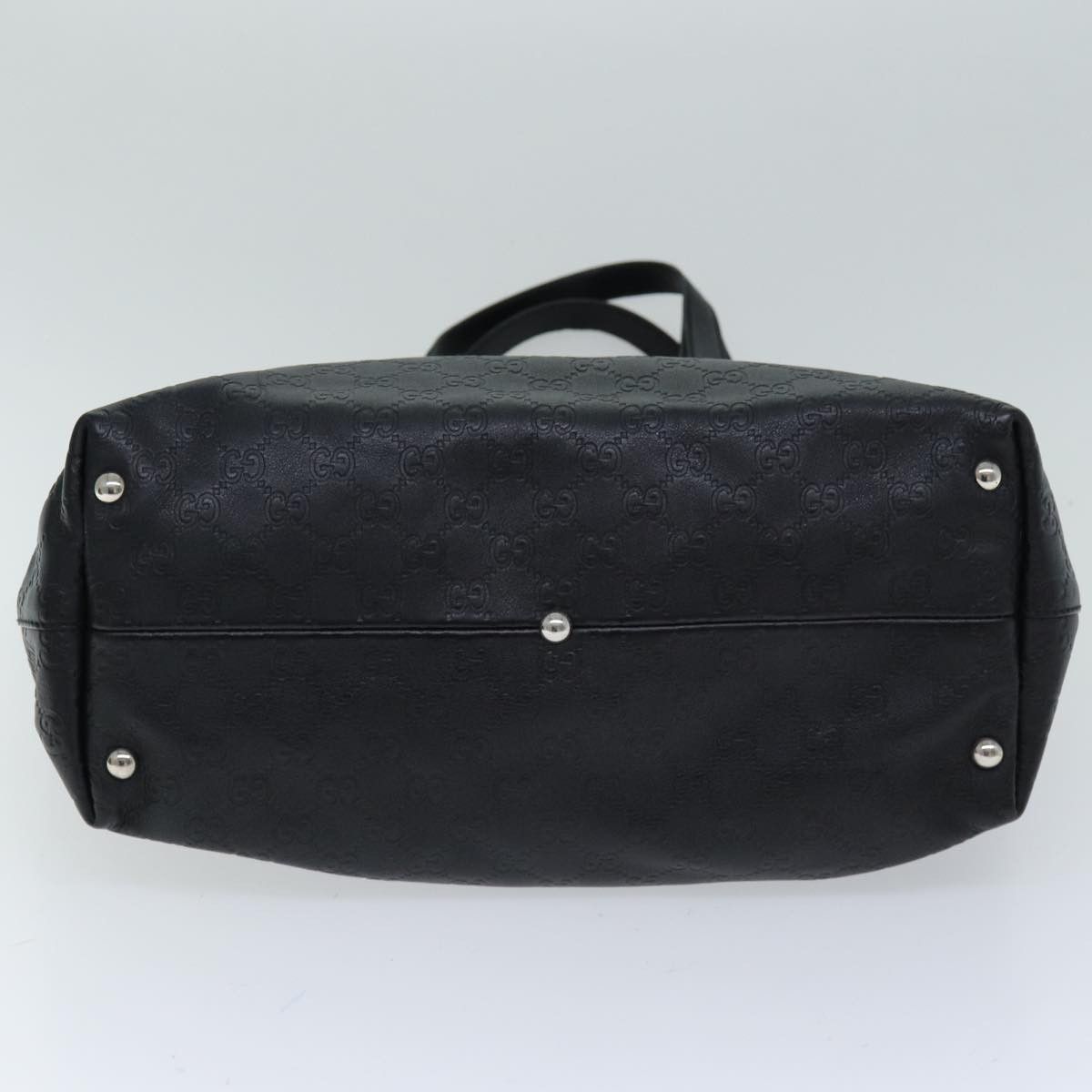 Gucci Horsebit Black Canvas Tote Bag (Pre-Owned) Size ONE SIZE - 3 Thumbnail