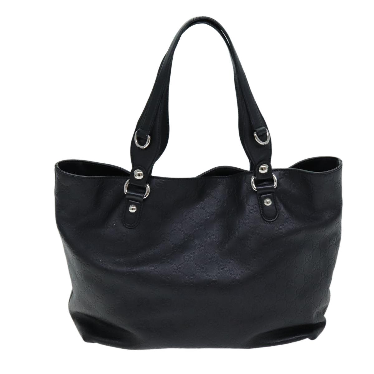 Gucci Horsebit Black Canvas Tote Bag (Pre-Owned) Size ONE SIZE - 2 Thumbnail