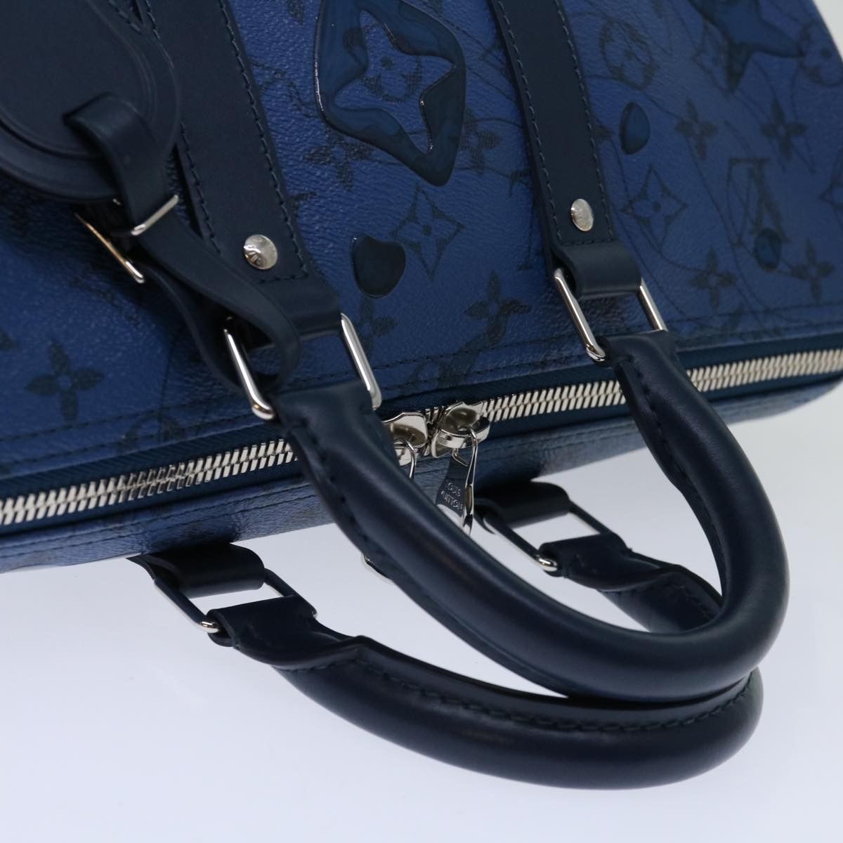 Louis Vuitton Speedy Bandoulière 35 Blue Canvas Handbag (Pre-Owned) Size ONE SIZE - 4 Thumbnail