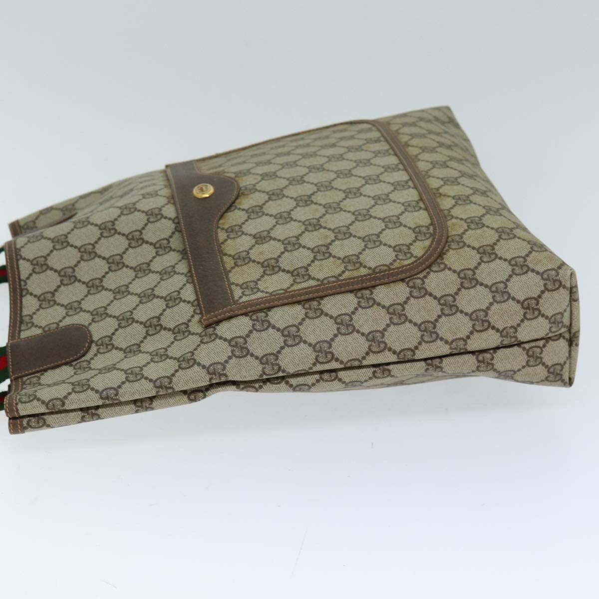 Gucci Shima Line Beige Canvas Tote Bag (Pre-Owned) Size ONE SIZE - 9 Thumbnail