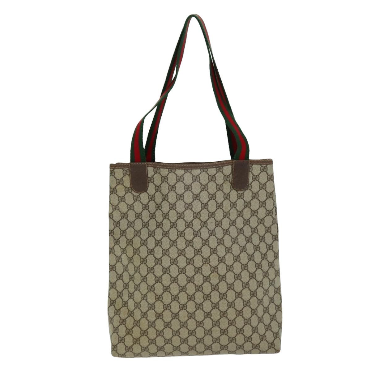 Gucci Shima Line Beige Canvas Tote Bag (Pre-Owned) Size ONE SIZE - 2 Thumbnail