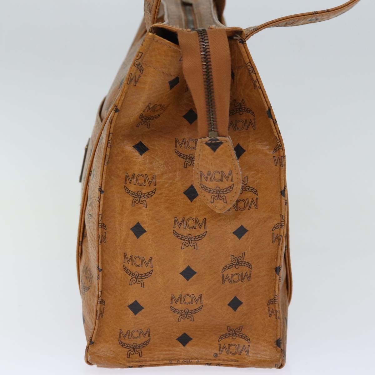 MCM Visetos Brown Canvas Tote Bag (Pre-Owned) Size ONE SIZE - 12 Thumbnail