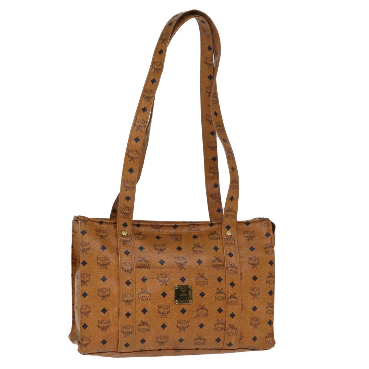 MCM Visetos Brown Canvas Tote Bag (Pre-Owned) Size ONE SIZE - 13 Thumbnail