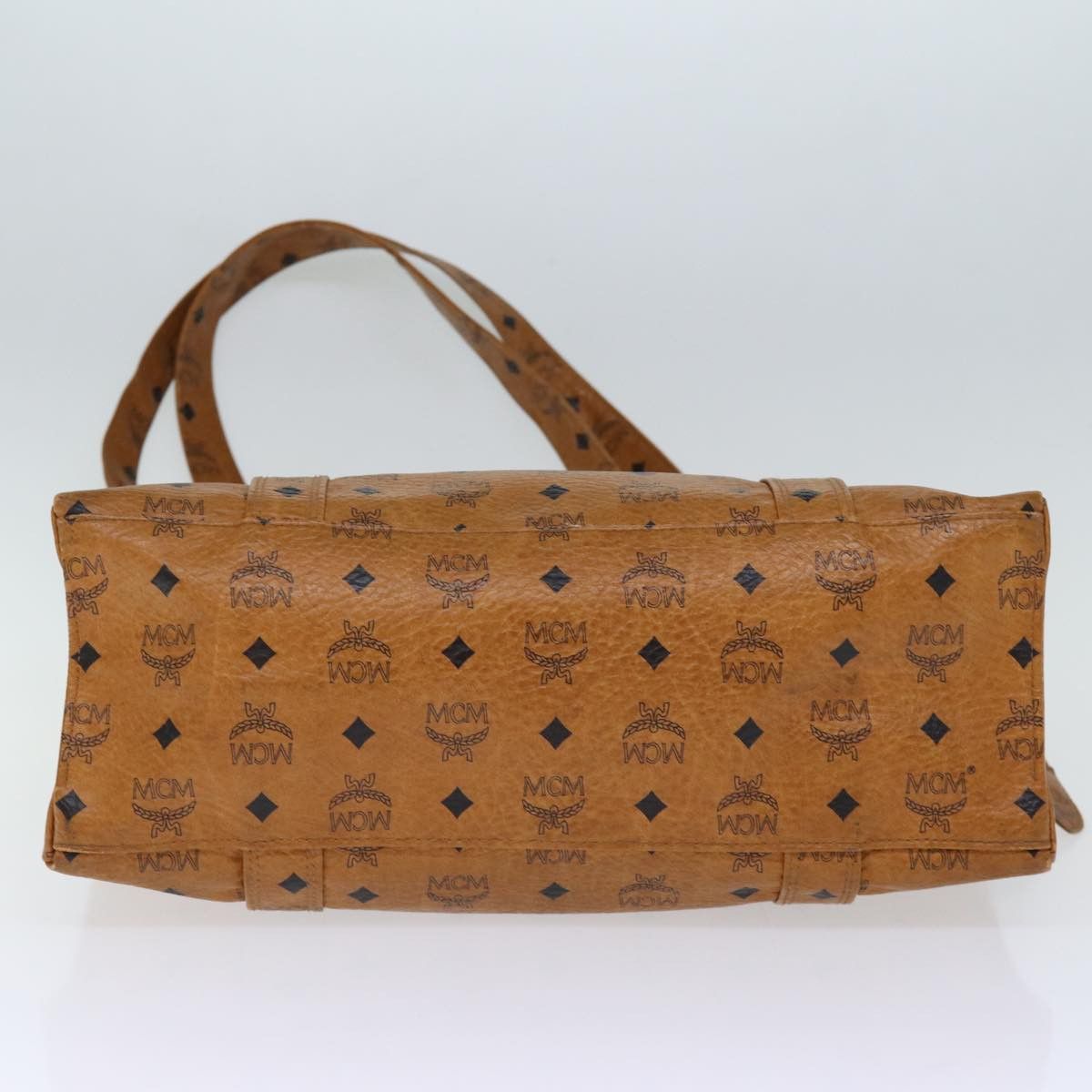 MCM Visetos Brown Canvas Tote Bag (Pre-Owned) Size ONE SIZE - 3 Thumbnail